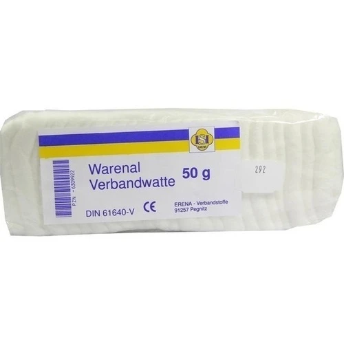 WARENAL VERBANDWATTE, 50 g, Erena Verbandstoffe GmbH & Co. KG