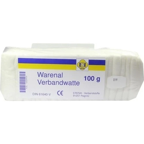 WARENAL VERBANDWATTE, 100 g, Erena Verbandstoffe GmbH & Co. KG