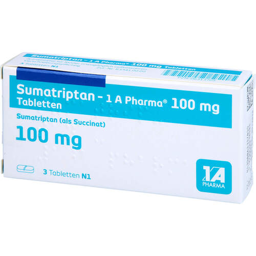 Sumatriptan - 1 A Pharma 100mg, 3 Stk., 1 A Pharma GmbH