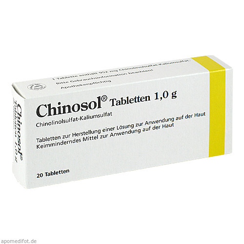 CHINOSOL 1,0 g Tabletten, 20 ST, DERMAPHARM AG