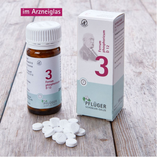 Biochemie Pfl&uuml;ger Nr. 3 Ferrum phosphoricum D 12, 100 Stk., Hom&ouml;opathisches Laboratorium Alexander Pfl&uuml;ger GmbH & Co. KG