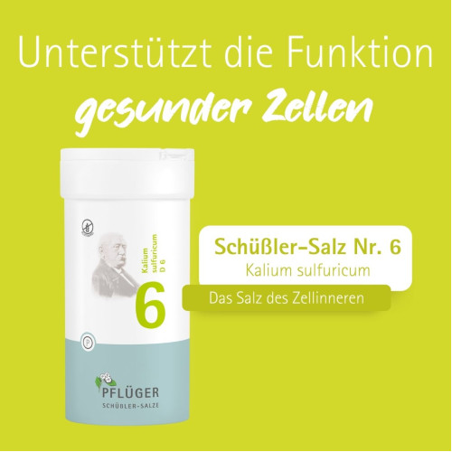 Biochemie Pfl&uuml;ger Nr. 6 Kalium sulfuricum D 6, 400 Stk., Hom&ouml;opathisches Laboratorium Alexander Pfl&uuml;ger GmbH & Co. KG
