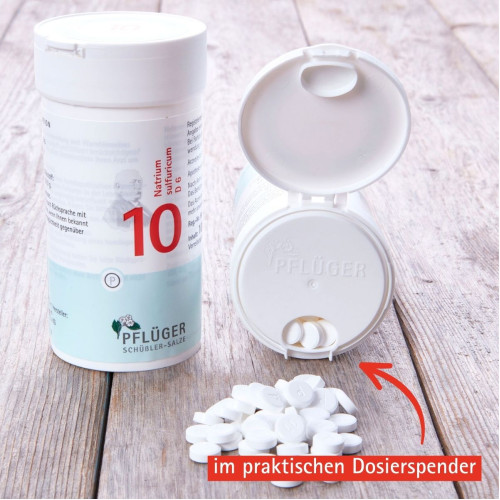 Biochemie Pfl&uuml;ger Nr. 10 Natrium sulfuricum D 6, 400 Stk., Hom&ouml;opathisches Laboratorium Alexander Pfl&uuml;ger GmbH & Co. KG