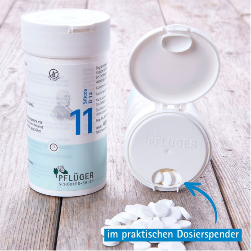Biochemie Pfl&uuml;ger Nr. 11 Silicea D 12, 400 Stk., Hom&ouml;opathisches Laboratorium Alexander Pfl&uuml;ger GmbH & Co. KG