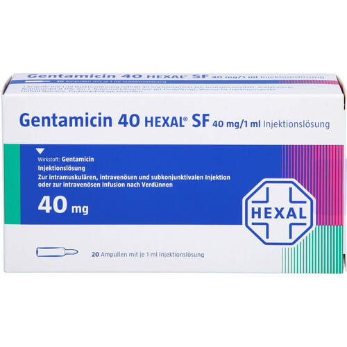 GENTAMICIN 40 HEXAL SF, 4x5 Stk., HEXAL AG