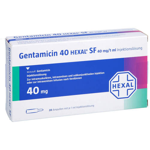 GENTAMICIN 40 HEXAL SF, 4X5 ST, HEXAL AG