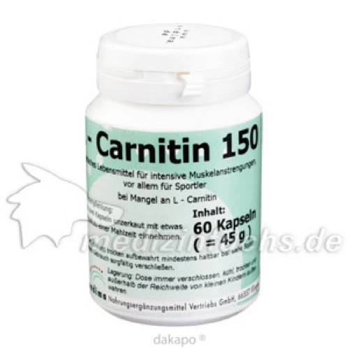 L CARNITIN 150, 60 Stk., Endima Vertriebsgesellschaft mbH