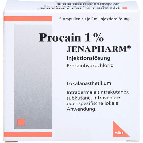 Procain 1% JENAPHARM, 5x2 ml, Mibe GmbH Arzneimittel