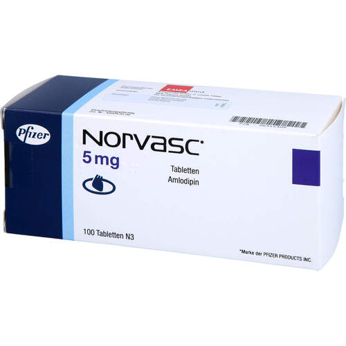 Norvasc 5mg, 100 Stk., Emra-Med Arzneimittel GmbH