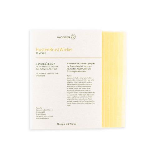 Hustenbrustwickel Thymian, 6 Stk., Wachswerk Dirk Otto e.K.