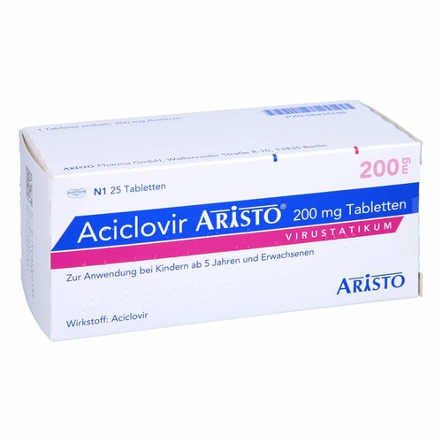 Aciclovir Aristo 200 mg Tabletten, 25 ST, Aristo Pharma GmbH