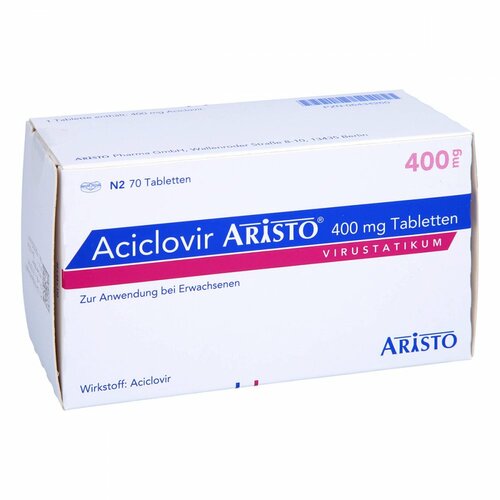 Aciclovir Aristo 400 mg Tabletten, 70 ST, Aristo Pharma GmbH