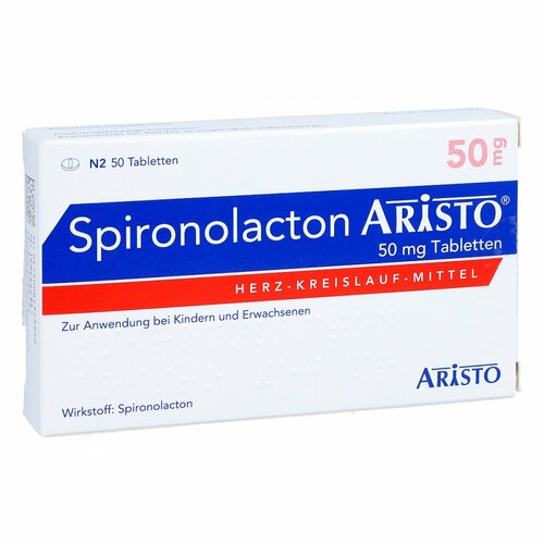 Spironolacton Aristo 50mg Tabletten, 50 Stk., Aristo Pharma GmbH