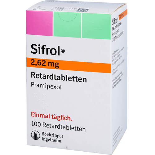 Sifrol 2.62mg, 100 ST, Boehringer Ingelheim Pharma GmbH & Co. KG