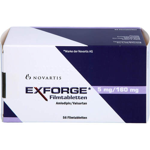 Exforge 5mg/160mg Filmtabletten, 56 ST, Emra-Med Arzneimittel GmbH