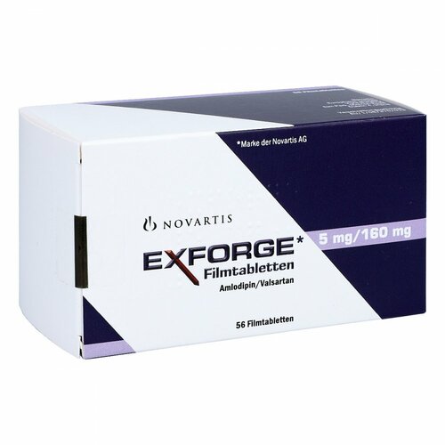 Exforge 5mg/160mg Filmtabletten, 56 Stk., Emra-Med Arzneimittel GmbH