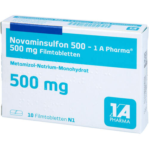 Novaminsulfon 500 - 1A Pharma, 10 Stk., 1 A Pharma GmbH