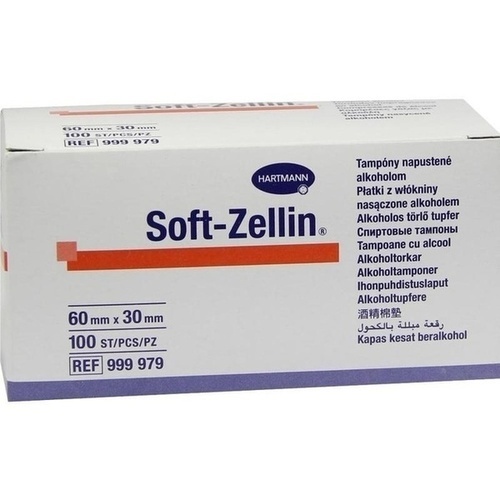 SOFT ZELLIN Alkohol Tupfer 30x60 mm, 100 Stk., PAUL HARTMANN AG