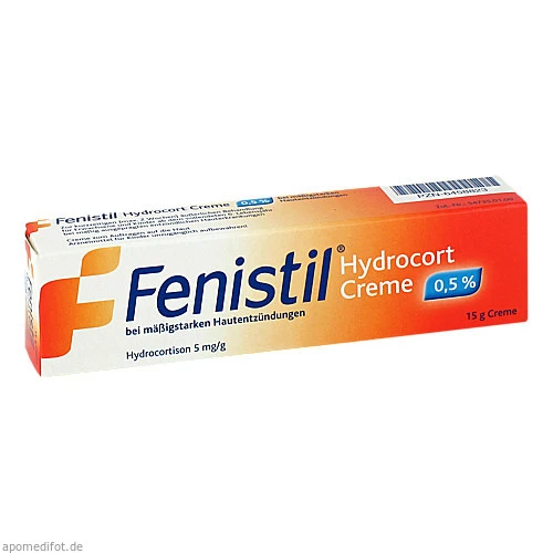 FENISTIL Hydrocort Creme 0,5% b.mäßigst.Haute., 15 g, Novartis Pharma GmbH