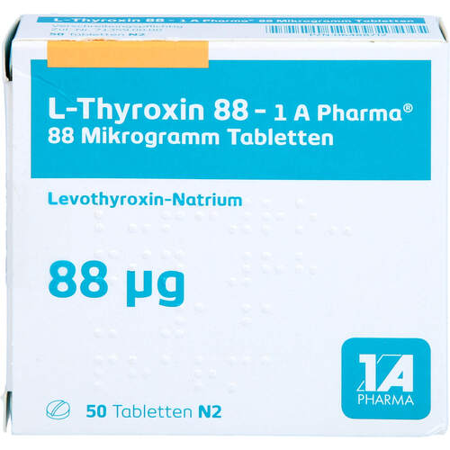 L-Thyroxin 88 - 1 A Pharma, 50 Stk., 1 A Pharma GmbH
