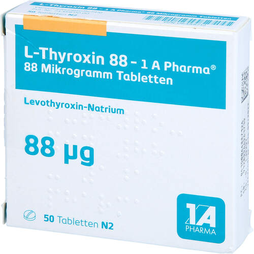 L-Thyroxin 88 - 1 A Pharma, 50 Stk., 1 A Pharma GmbH