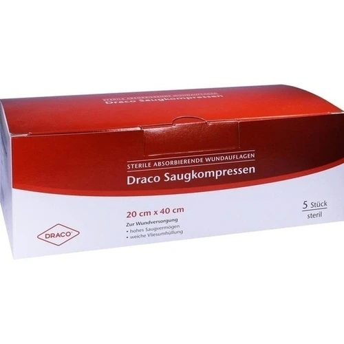 Saugkompressen steril 20x40 DRACO, 5 Stk., Dr. Ausbüttel & Co. GmbH
