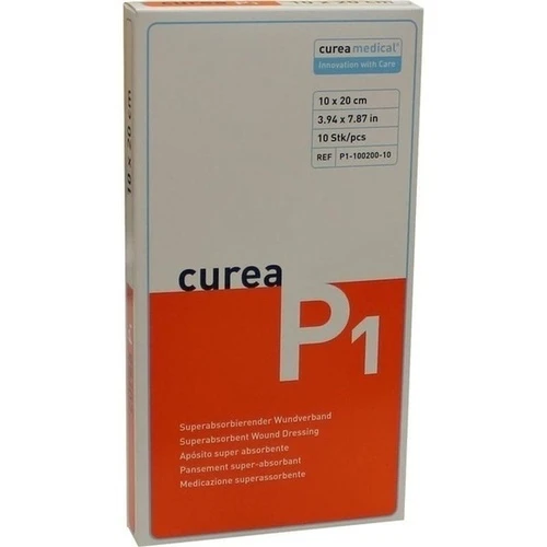 curea P1 10x20cm Superabsorbierender Wundverband, 10 Stk., Curea Medical GmbH
