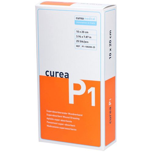 curea P1 10x20cm Superabsorbierender Wundverband, 25 Stk., Curea Medical GmbH