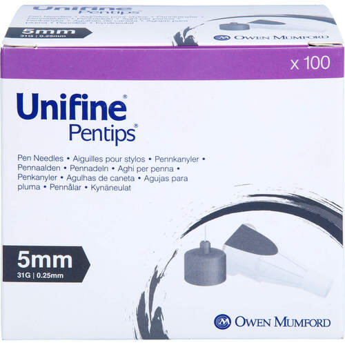 Unifine Pentips 5mm 31G, 100 ST, Owen Mumford GmbH