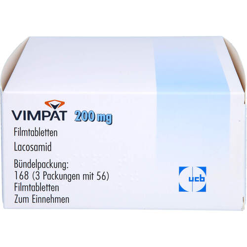 Vimpat 200mg Filmtabletten, 168 ST, Axicorp Pharma B.V.