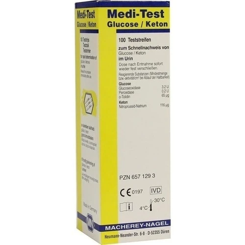 Medi-Test Glucose / Keton, 100 Stk., Macherey-Nagel GmbH & Co. KG