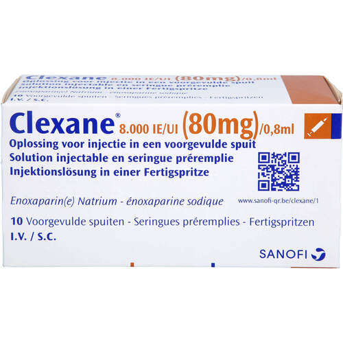 CLEXANE 8.000 I.E. 80 mg/0.8 ml ILO i.e.Fertigspr., 10 ST, Docpharm GmbH