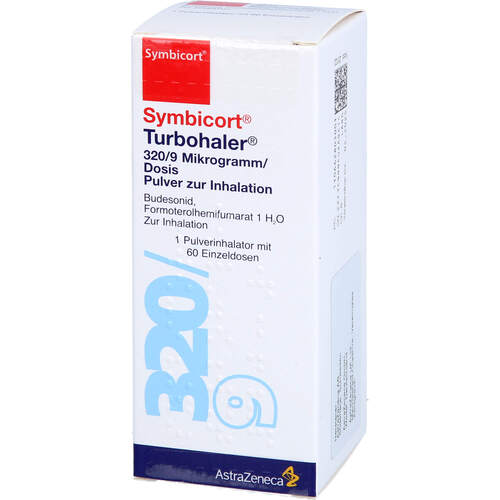 Symbicort Turbohaler 320/9ug/Dosis 60 ED, 1 ST, Axicorp Pharma GmbH