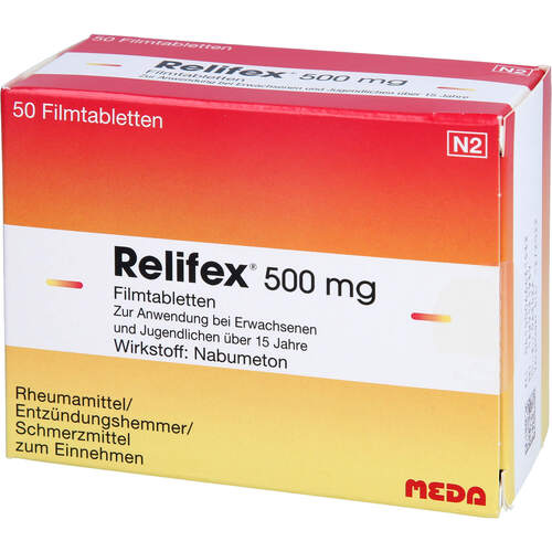 Relifex 500mg Filmtabletten, 50 ST, Viatris Healthcare GmbH