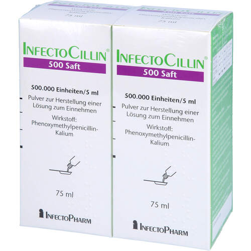 INFECTOCILLIN 500 SAFT, 2X75 ML, Infectopharm Arzn.U.Consilium GmbH