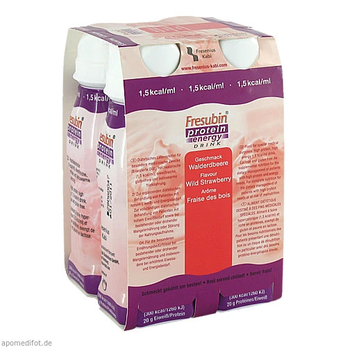 Fresubin protein energy DRINK Walderdbeere Trinkfl, 4x200 ml, Fresenius Kabi Deutschland GmbH
