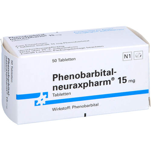 Phenobarbital-neuraxpharm 15mg, 50 Stk., neuraxpharm Arzneimittel GmbH
