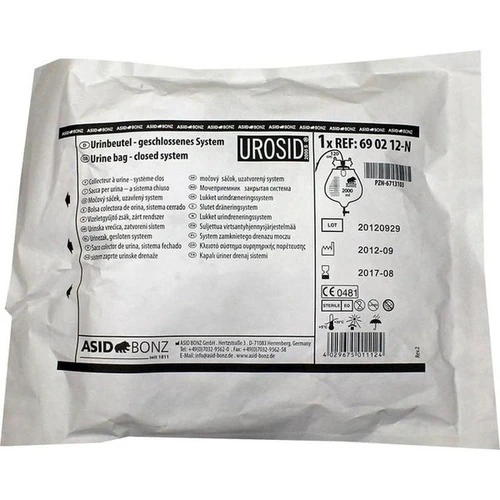UROSID Urindr.Sys.2L120cm Schl.nadelfrei Vent.senk, 1 Stk., Medline International Germany GmbH