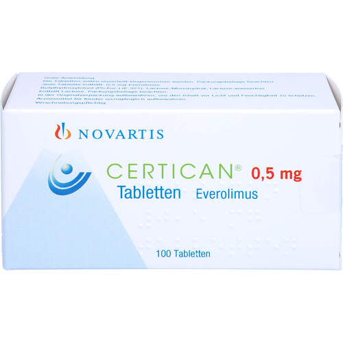 Certican 0.5mg Tabletten, 100 Stk., Orifarm GmbH