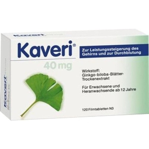 KAVERI 40 mg Filmtabletten, 120 Stk., MCM Klosterfrau Vertriebsgesellschaft mbH