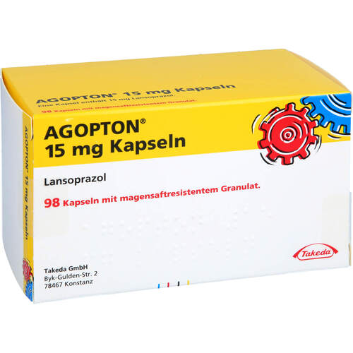 Agopton 15mg Kapseln, 98 ST, Takeda GmbH