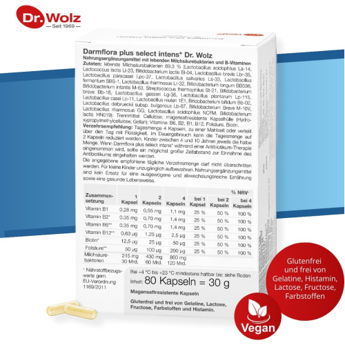 Darmflora plus select, 20 Stk., Dr. Wolz Zell GmbH