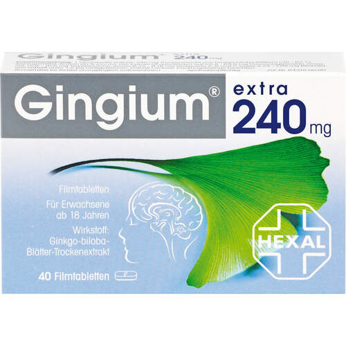 GINGIUM extra 240 mg Filmtabletten, 40 Stk., Hexal AG