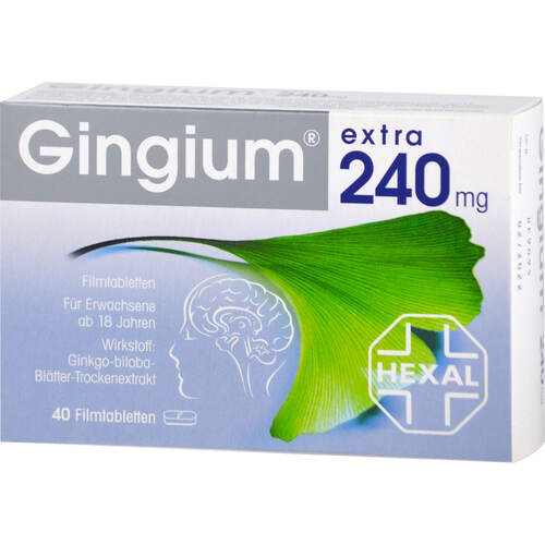 GINGIUM extra 240 mg Filmtabletten, 40 Stk., Hexal AG