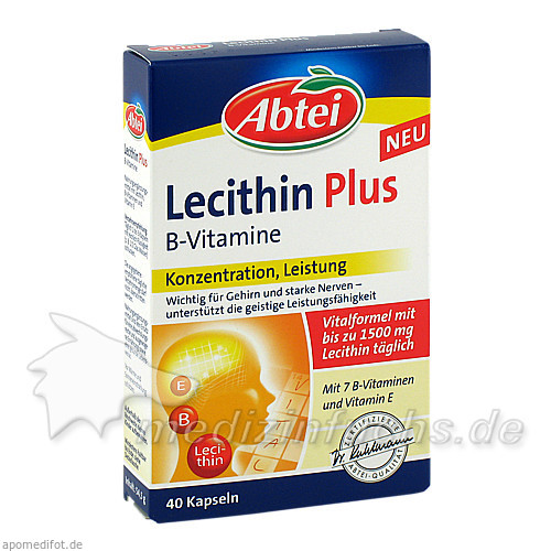 ABTEI Lecithin Plus B Vitamine Kapseln, 40 Stk., Omega Pharma Deutschland GmbH