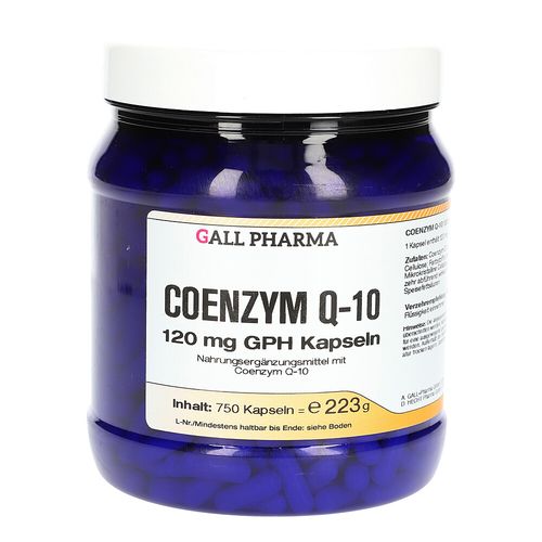 Coenzym Q-10 120mg GPH Kapseln, 750 Stk., Hecht-Pharma GmbH Coenzym Q-10 120mg GPH Kapseln, 750 Stk., Hecht-Pharma GmbH