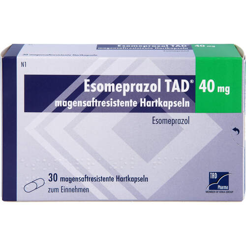 Esomeprazol TAD 40mg magensaftresis. Hartkapseln, 30 ST, TAD Pharma GmbH