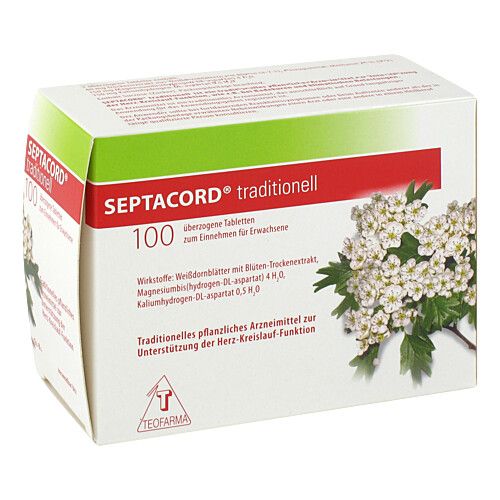 SEPTACORD traditionell &uuml;berzogene Tabletten, 100 Stk., Teofarma s.r.l.