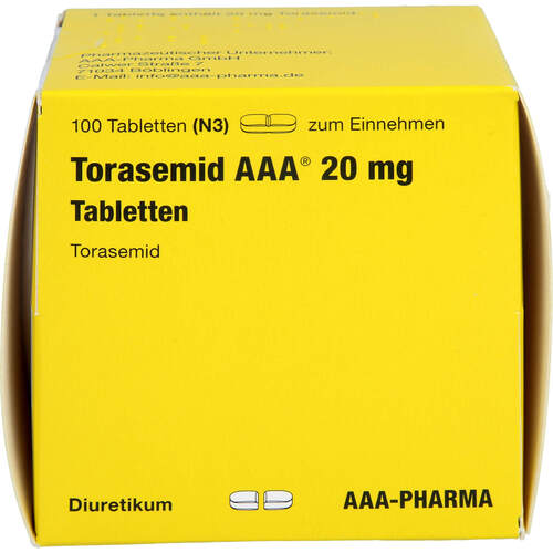 Torasemid AAA 20mg, 100 Stk., Aaa - Pharma GmbH