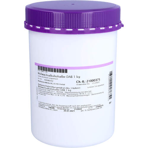 UNGUENTUM ALCOHOLUM lanae DAB, 1 kg, Bombastus-Werke AG